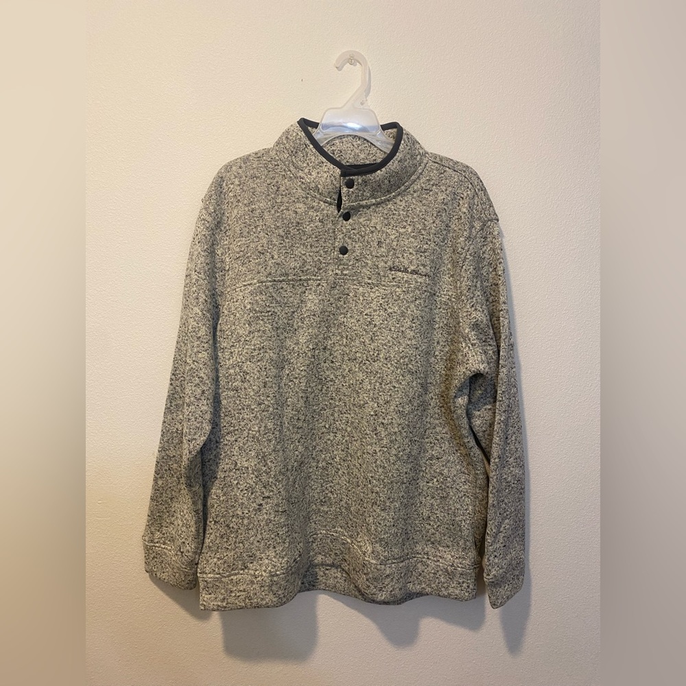 Eddie Bauer Mens XL Heavyweight Radiator Fleece Quarter Snap Pullover